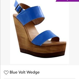 Blue wedges from zulily